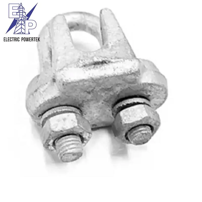 DIN741 Standard Cable Clamp Wire Rope Clip for Power Station