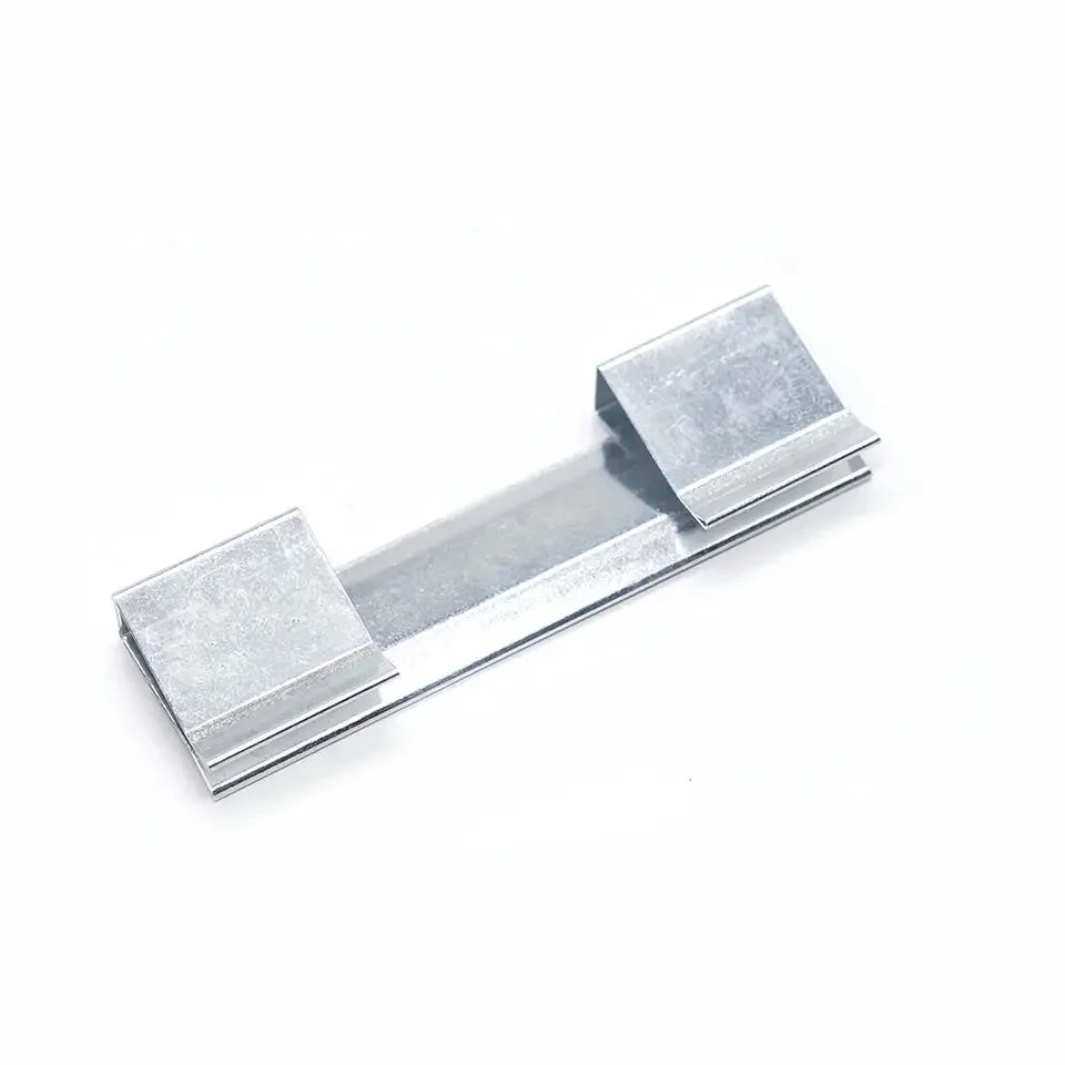 Precision Galvanised Nickel Plated Blank Logo Clips Hardware Bending Forming Process Sheet Metal Stamping Part