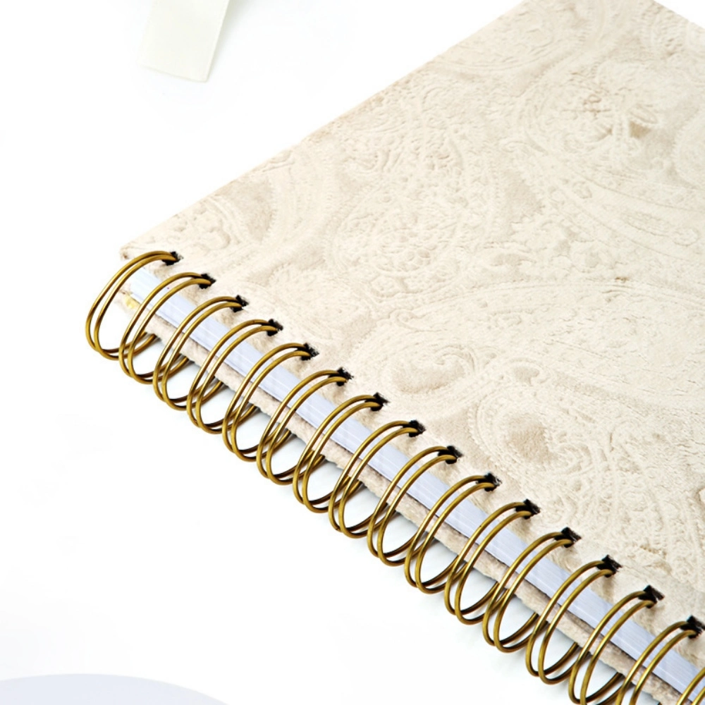 Cute Planner spiral Writing Journal Metal Ring Binding Hardcover Diary Lined Inner Pages Notebook