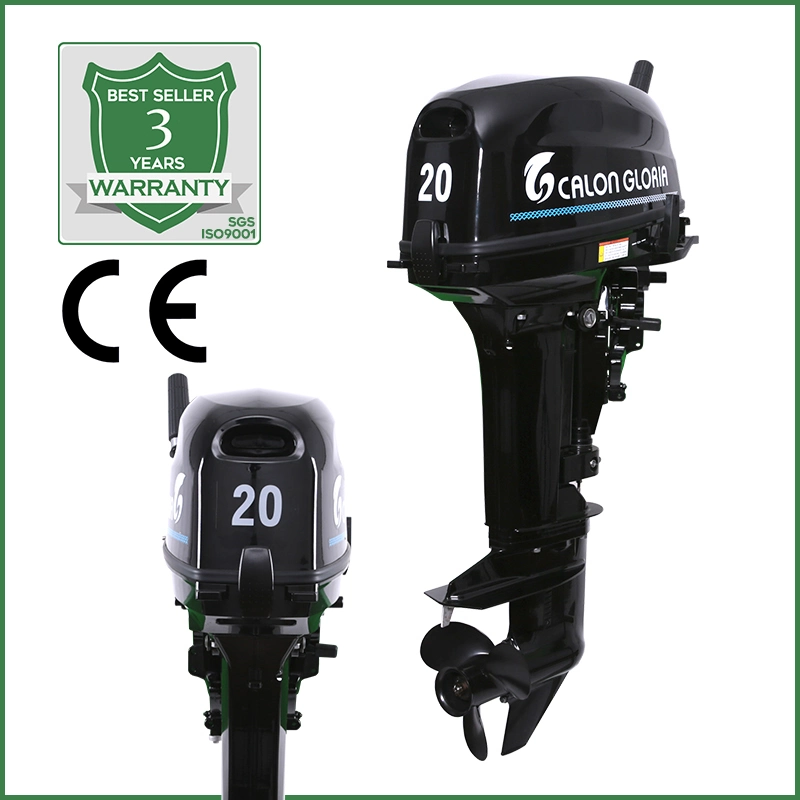 Venta caliente CE aprobada Calon Gloria 20HP 2 fuera de borda de la carrera de motor Barco de pesca