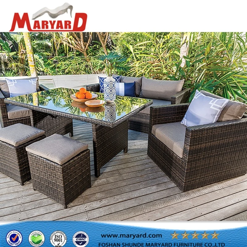 Hotselling Hotel Sythetic Wicker PE Rattan Sofa Outdoor Garden Furniture