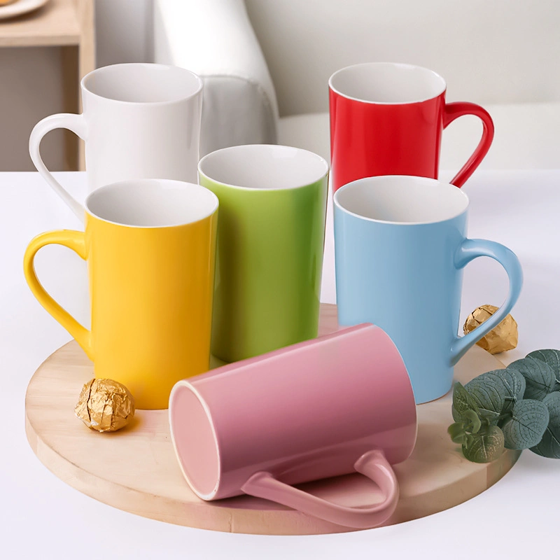 Creative Personality Digital Mug Household Ceramic Mug Small Fresh Mug 6PCS Set