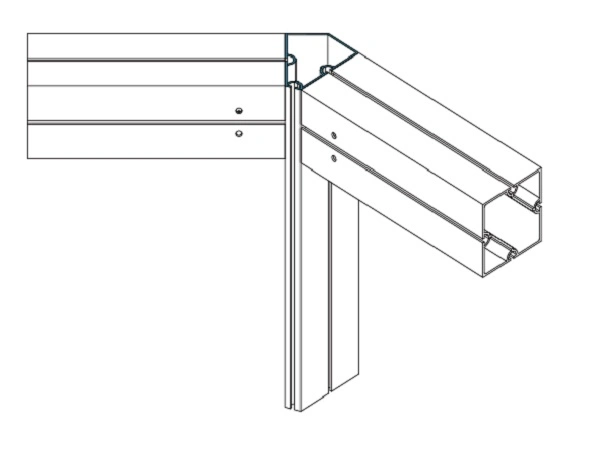 Square Extrusion 80135&deg; GM8003 of Customized Square Section Aluminum