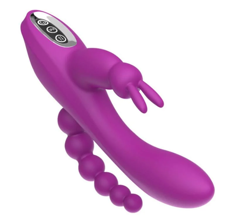 Multifrequency Vibration Masturbation Dildo Double Headed Super Power Sex Vibrator for Women