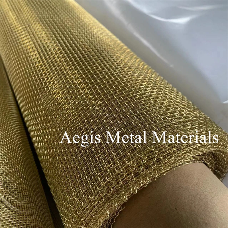 60 Micron H65 H80 Brass Mesh Wire Screen for Gas Compressor Oil Tank Filter Screen