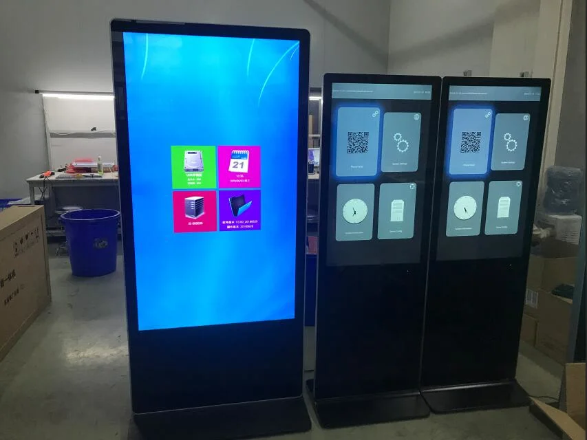 Free Standing Vertical Screen Board Indoor Digital Advertising Signage