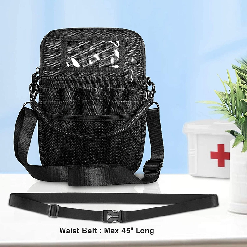 Multi Compartment Medical Gear Pocket Belt Bag Nursing Organizer Pouch Nurse Fanny Pack with Tape Holder