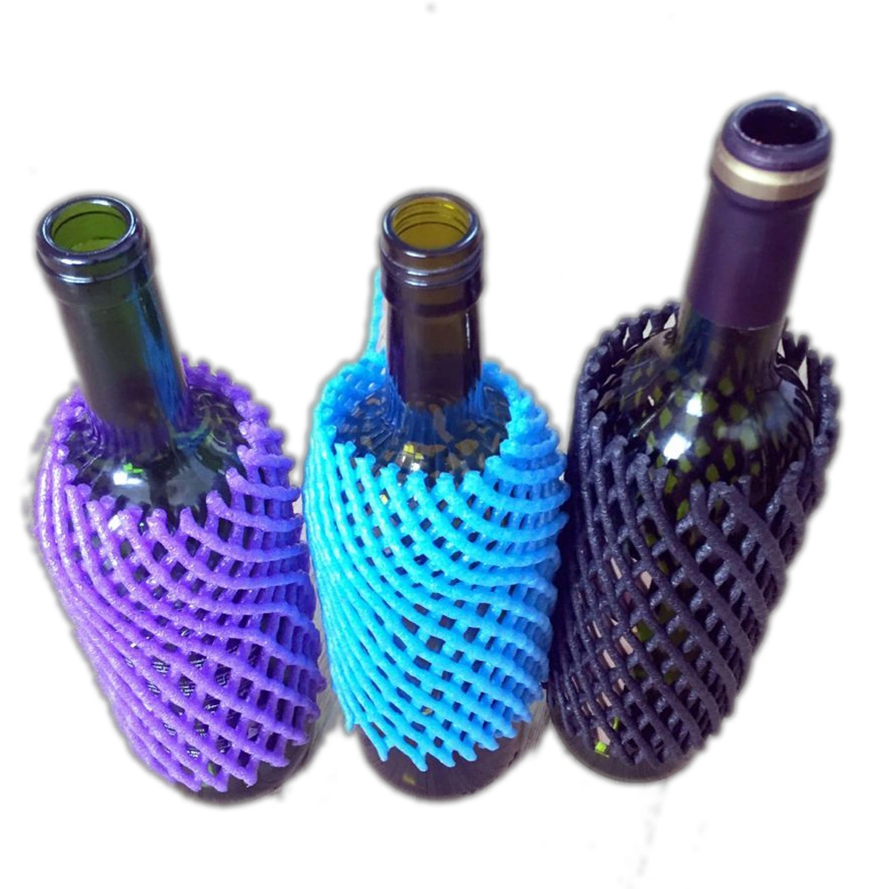 Embalaje de Espuma de polietileno Espuma de malla de red Net espuma Botella de Vino Net