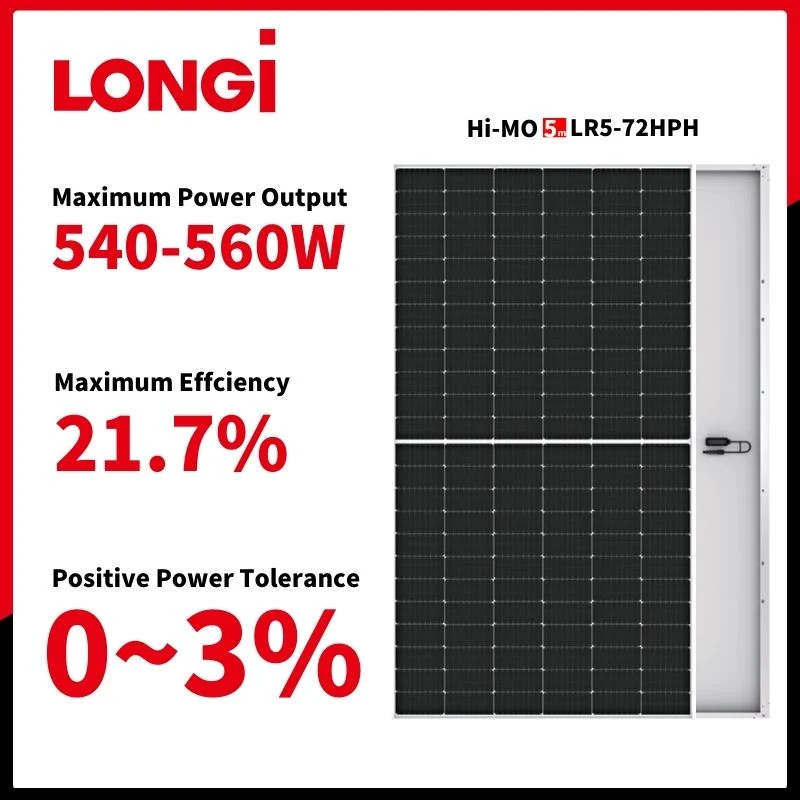 Longi Solar Módulos PV Sistema de Energia Solar Mono-Facial 405W 410W 415W 420W 425W Painel Solar com Ótimo Preço.