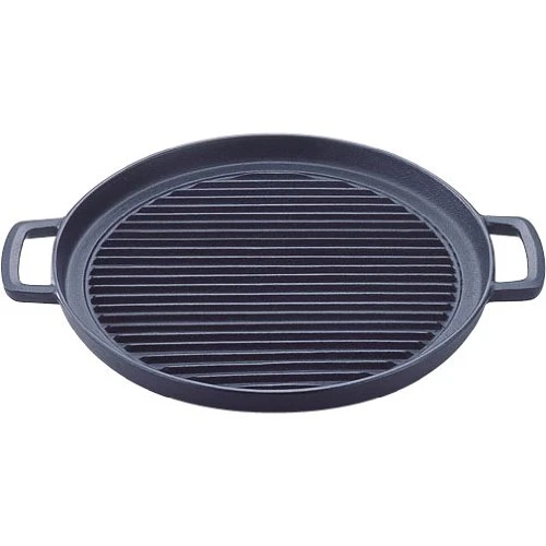 Cast Iron Grill Pan Round Shape 29 Cm