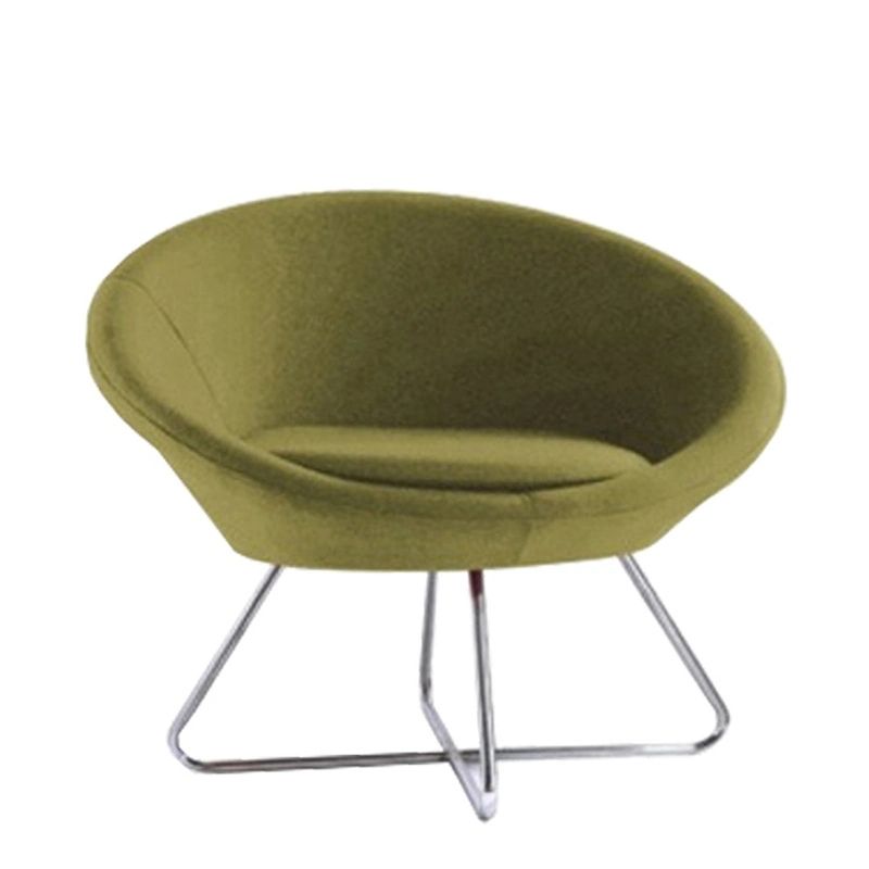 Office/Lounge/Lobby/Home Visitor Waiting Meeting Fixed Rotary Fabric Chair with Arms