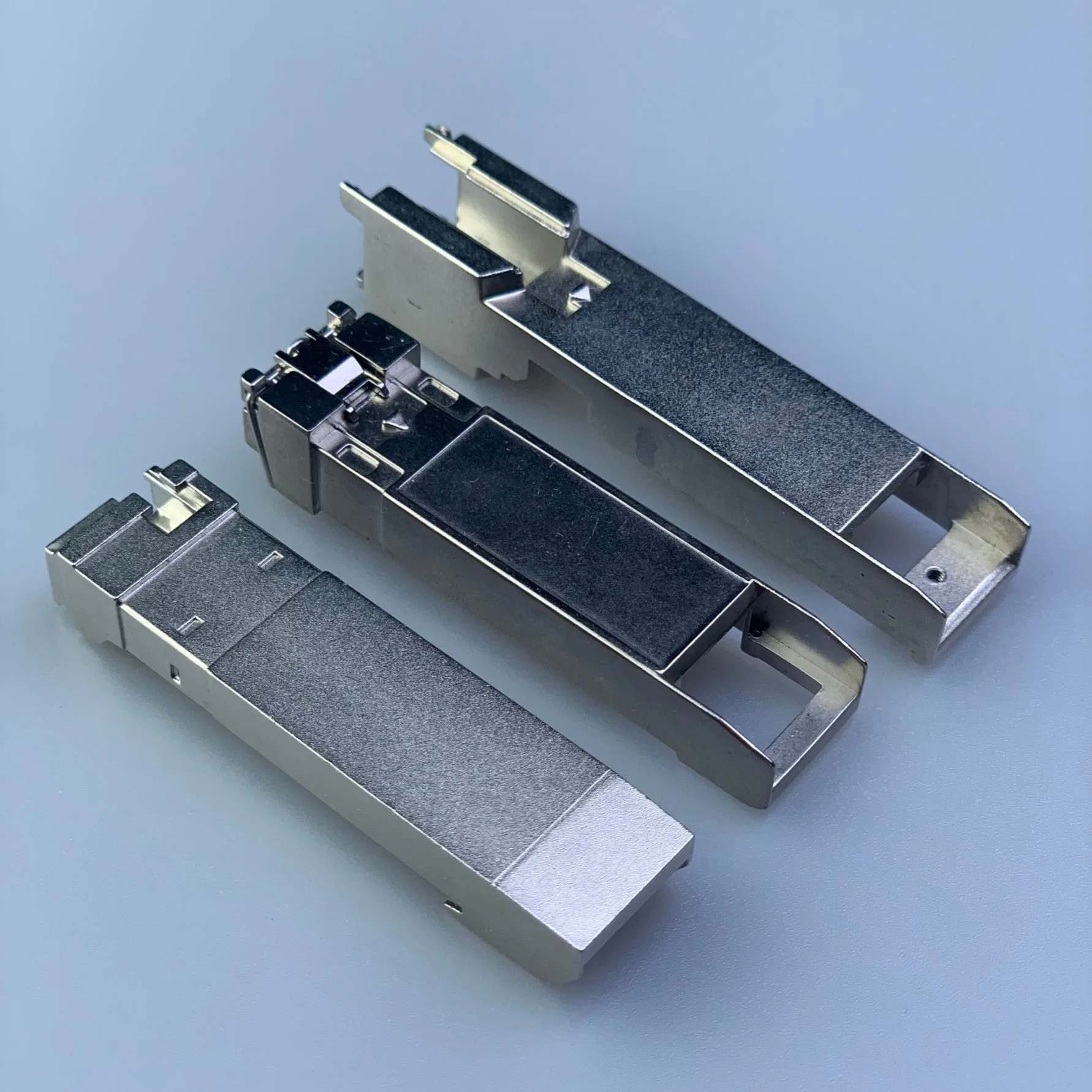 OEM/ODM Die Casting Optical Fiber Transceiver Zinc Alloy Base for SFP/SFP+ High Speed Cable