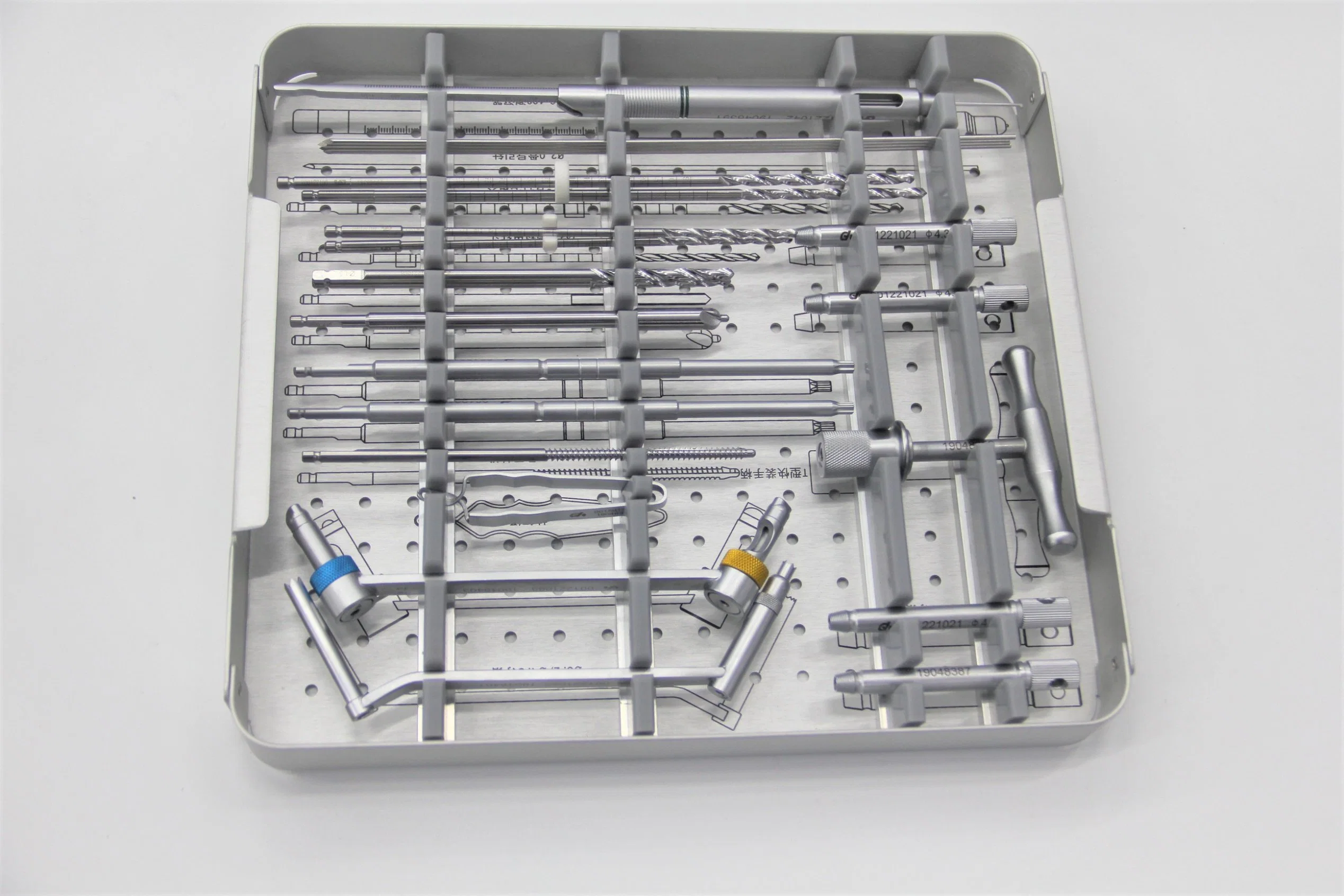 Medical Device Large and Small Fragment Locking Plate Instrument Kit