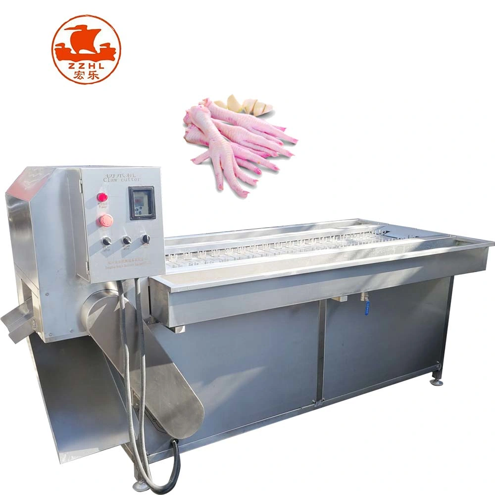 Wood Box 24h on Line Paw Cutting Chicken Claw Peeling Machine