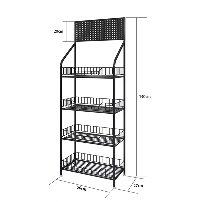 Anpassbares Heim Supermarkt Snack Regal Display Rack