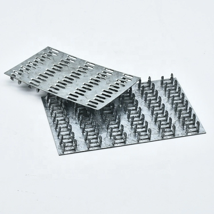 Mending Plate Galvanized Steel Pronged Truss Gang Nail Plate with Double Nail for Wooden Connector