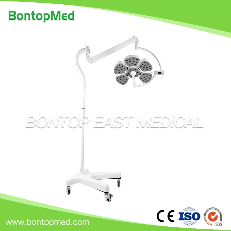 OEM Standing Movable LED5 Shadowless Surgical Lamp Operating Light with Casters