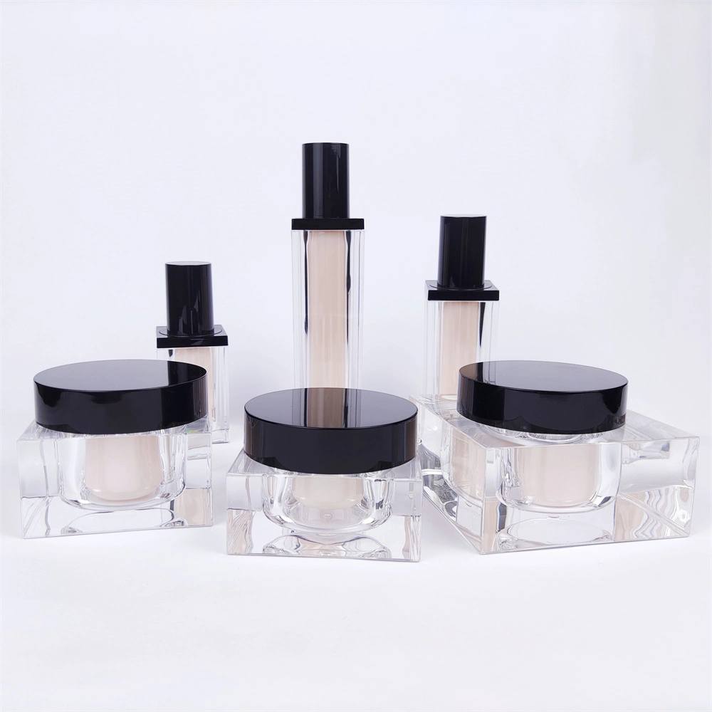 Classic Design Replaceable Inner Bottle Eco-Friendly Cosmetic Bottle and Jar Set