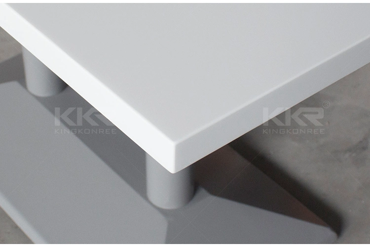 Custom Square Solid Surface Dining Room Furniture Table