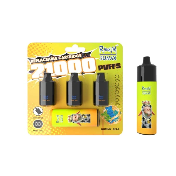 2023 Nova chegada Randm Sunax 21000 tornado 7000 9000 10K Puffs VOME Monster Vape e-cigarro descartável Vape China Atacado