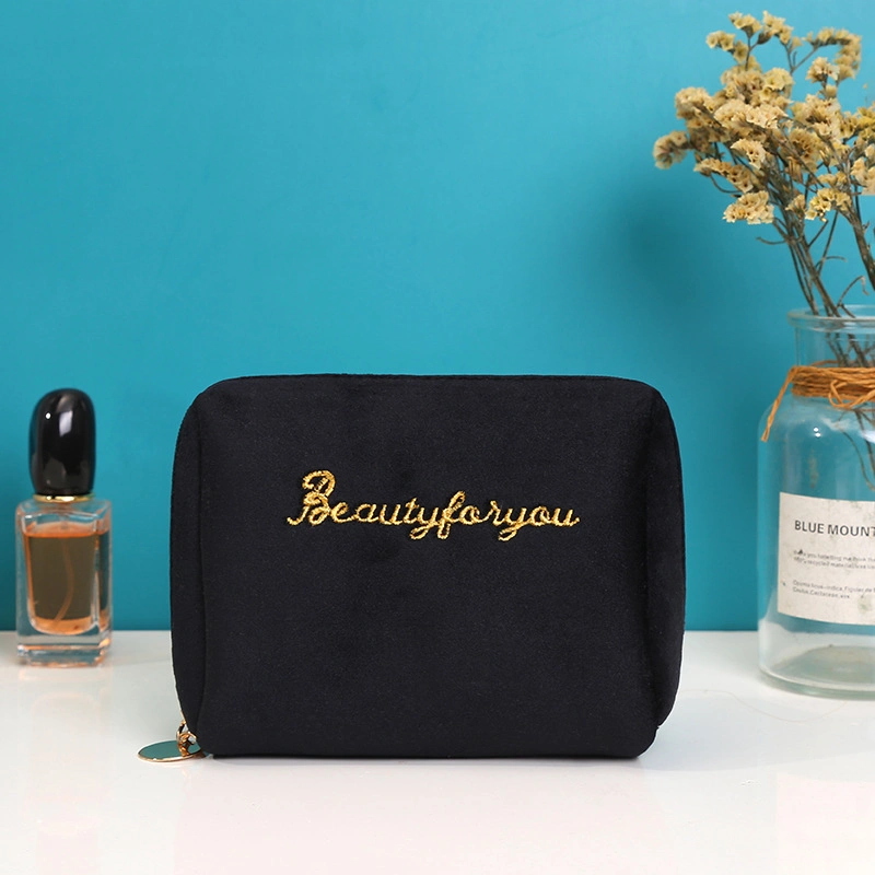 Bolsa de maquillaje de seda coreana grande