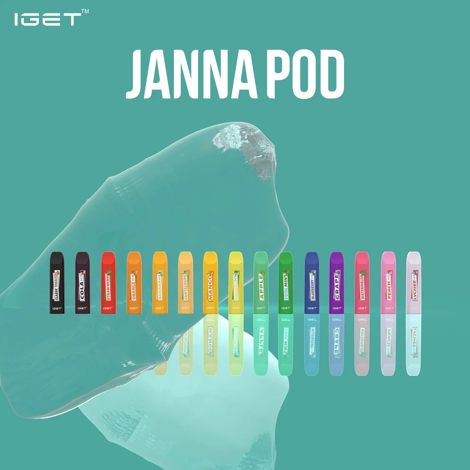 Envío rápido de jugo de Vape Pod desechable cigarrillos electronicos Iget Shion /Janna