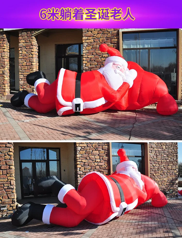 Boyi Aufblasbare Blow Up Dekoration, Aufblasbarer Weihnachtsbaum mit Santa Claus B6323