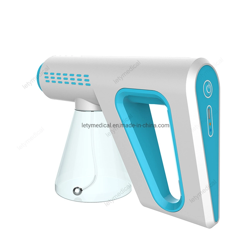 Eléctrico portátil Sanitizer Sprayer Cordless Ulv Pulverizador eléctrico para Garden Home Vapor de desinfecção Pistola Nano atomizador