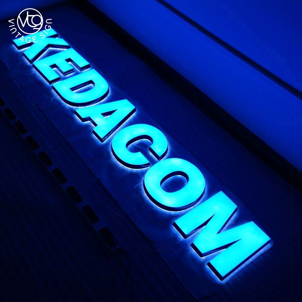 Factory Custom Channel Sign Front Light Plate Backlit Font Plate Business Logo Acrylicy LED Illuminated Sign Logo Design 3D Multicolor Advertising Letter Sign