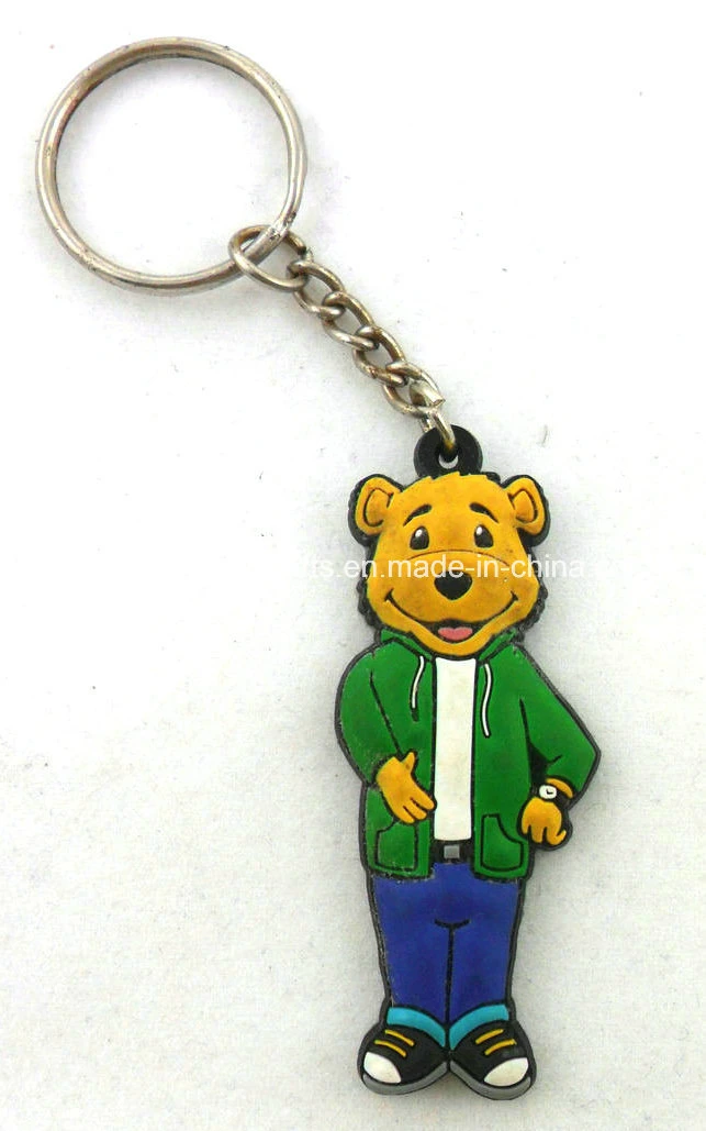 Customized Personalized Cutely Rubber/PVC Key Chain (CP-2324)