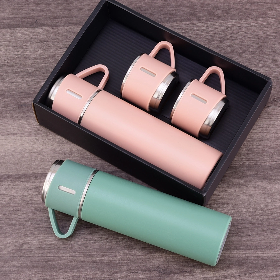 500ml 17oz Custom Tea Coffee Car Double Wall Flask Thermos Gift Set Universal Insulated Stainless Steel Vacuum Thermos Mug