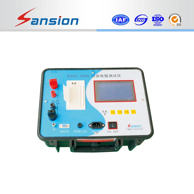 200A IEC62271 Portable Certificación Contacto Medidor de resistencia de bucle/ 200un Micro Probador Ohm