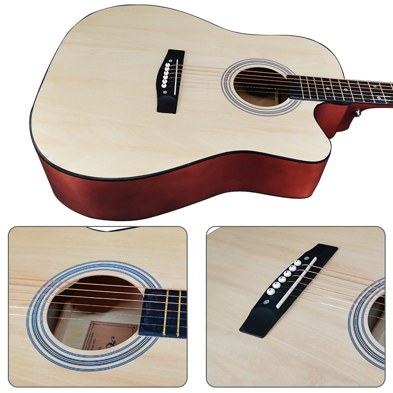 Kaufen Fabrik Preis China Made All Wood 41 Zoll Cutaway WESTERN Folk akustische Gitarre zum Verkauf