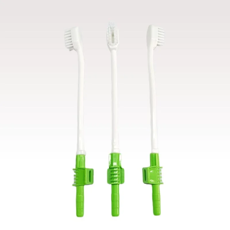 Brosse à dents ICU Medical éponge coton-tige d'aspiration Oral Care brosse à dents d'aspiration à usage unique système tête vert d'hygiène buccale