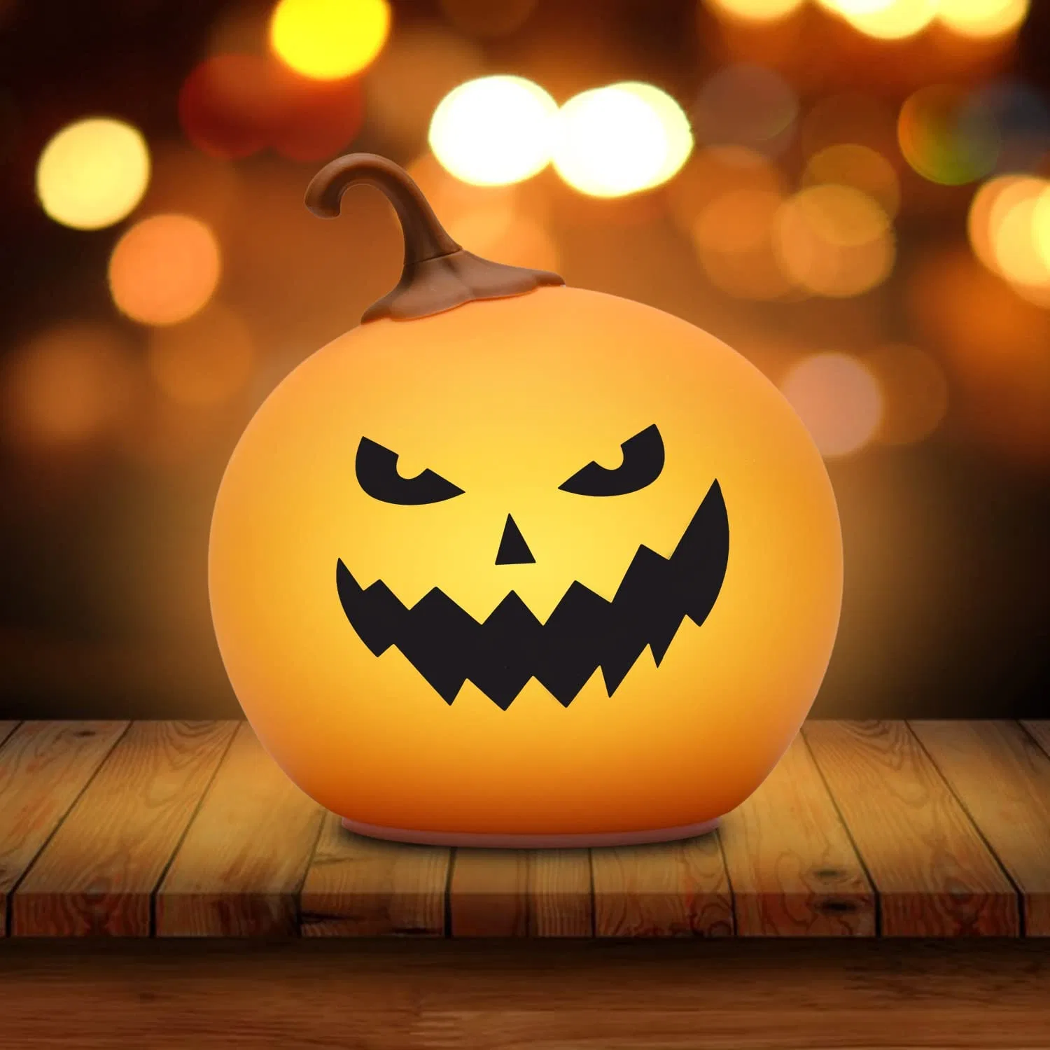 Pumpin Silicone Night Light Halloween Gift with Remote Control