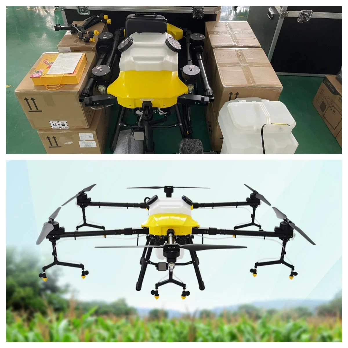 Folding Uav Drone Sprayer Frame with Heavy Payload 30L 6 Axis Carbon Fiber Material for Agricultural Spraying