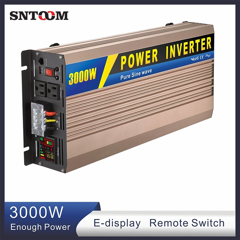 12V/24V/48V Tp 110V/220V DC/AC Pure Sine Wave Inverter 3kw FCC CE CCC 3kw Power Inverter