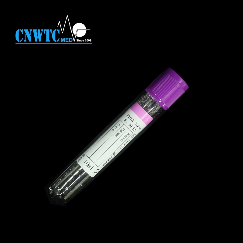 Purple Top Evacuated Blood Collection Tube