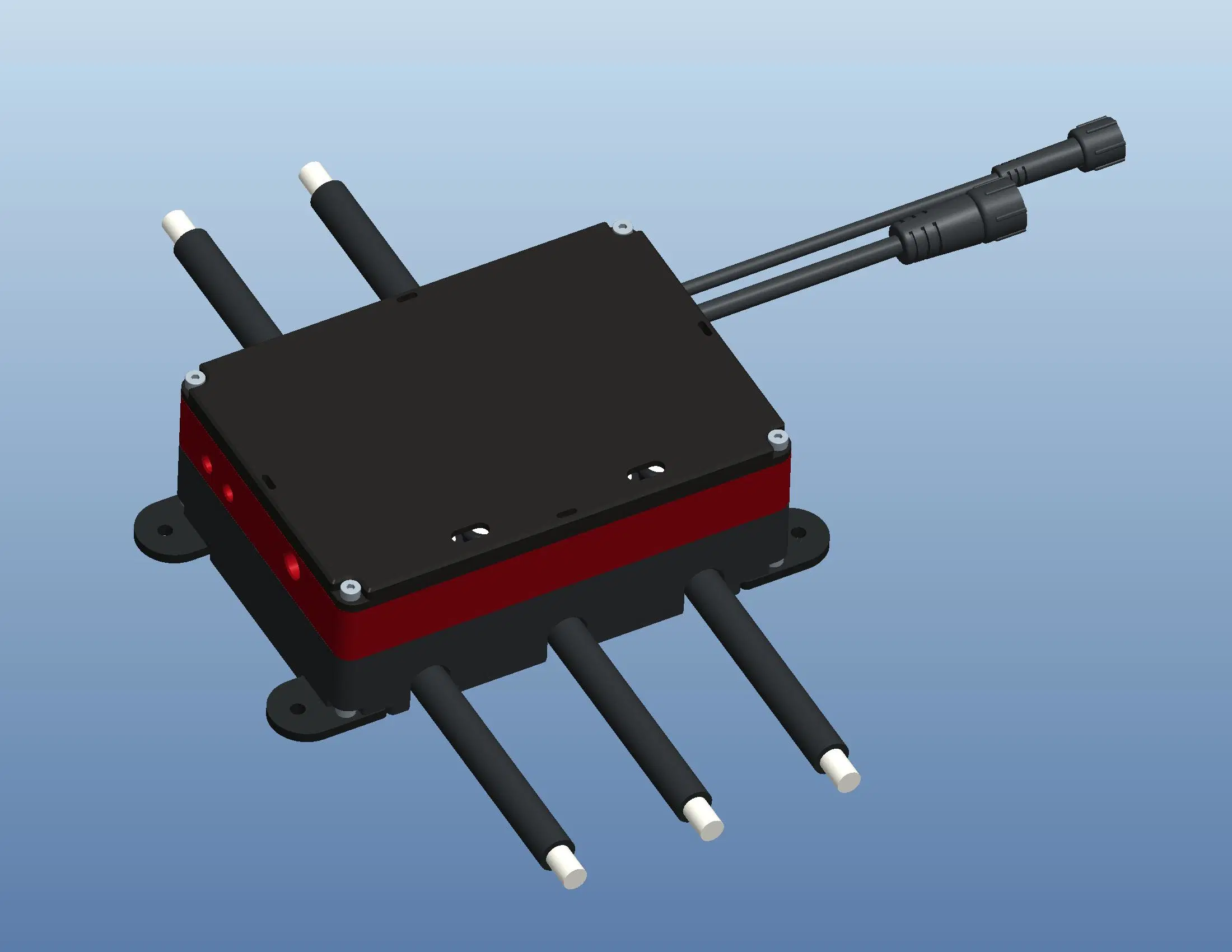 Refrigeración de agua Quanly 152mm rotor externo BRDC eléctrico sin sensor Motor 45kW