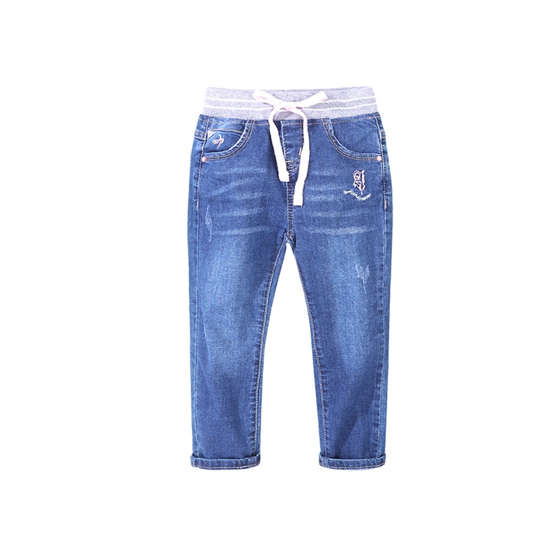 Pantalons de mode pour enfants Conception en gros Jeans pour bébés Garçons de haute qualité Pantalons décontractés Bleu Pantalons de garçon