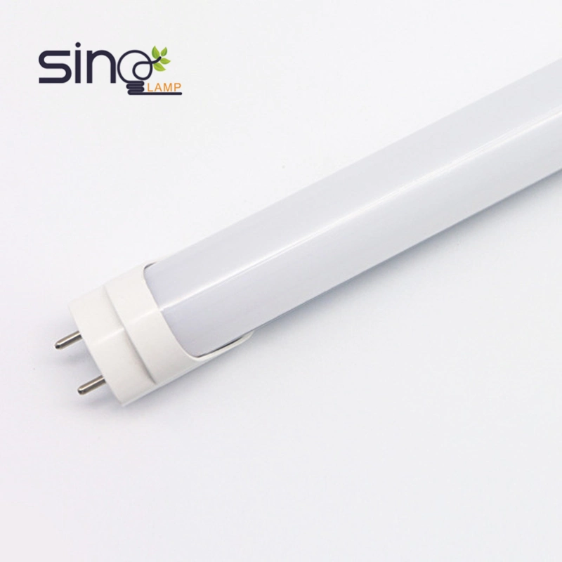 LED Tube Light T8 AC85-265V 9W Glass Tube with Plastic Cap