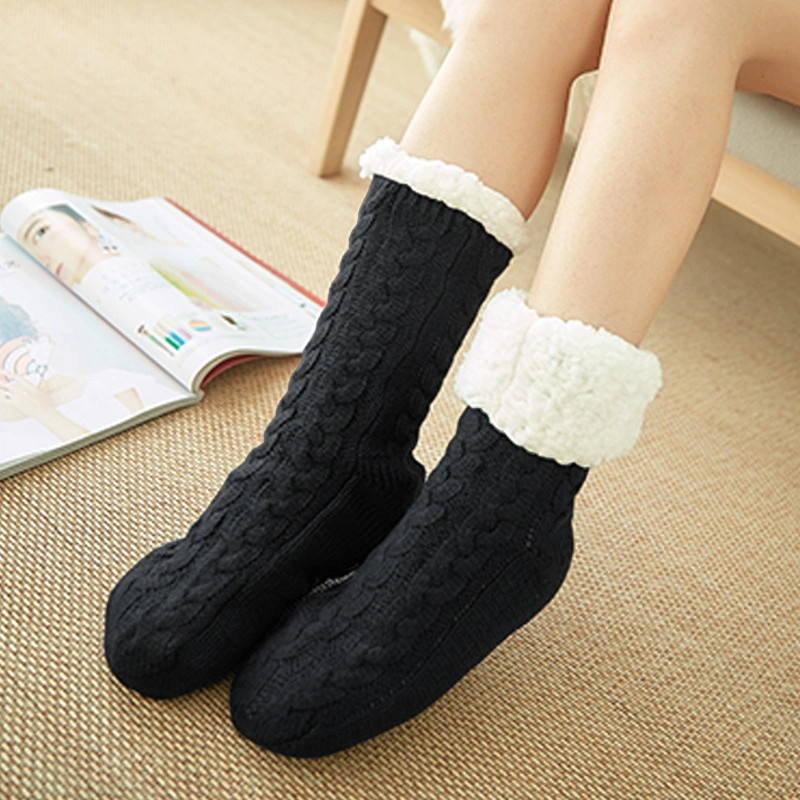 High quality/High cost performance Indoor Winter Warm Fleece Lined Sherpa Socks