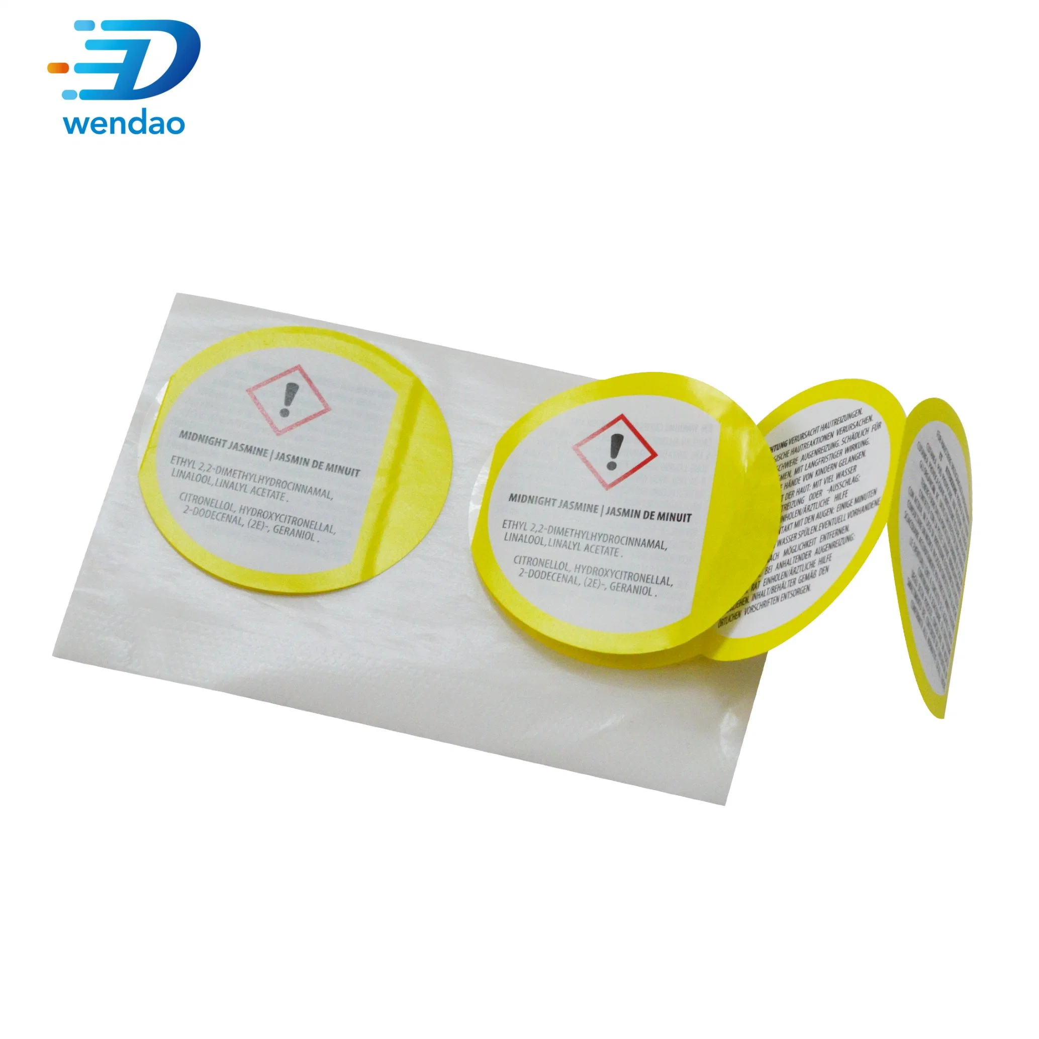 Customized Medical Brochure Label Waterproof Multi-Layer Self-Adhesive Packaging Label