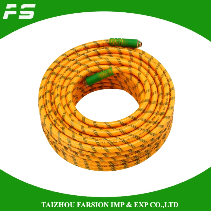 High Pressure Fiber Reinforced Paint Yellow Heavy Duty Knitted 200 Bar 3000 Psi Pressure PVC Air Spray Hose