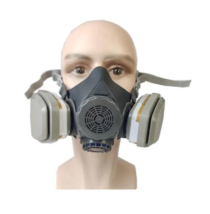 Les EPI plus la moitié en caoutchouc gris masque Masque à gaz de purification de l'air du respirateur