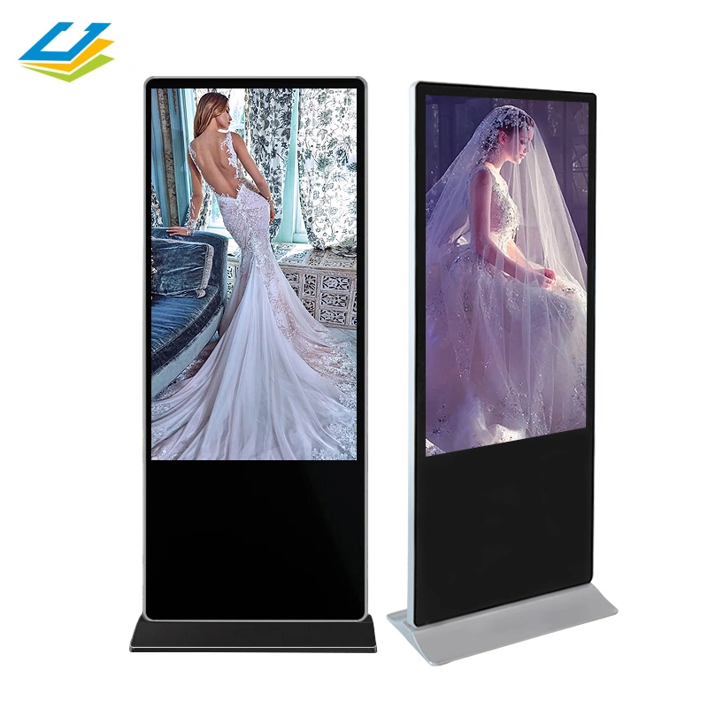 شاشة LCD بحجم 55 بوصة تعمل باللمس Digital Signage Media Player LCD رأسية شاشة عرض إعلان حامل اللوحة