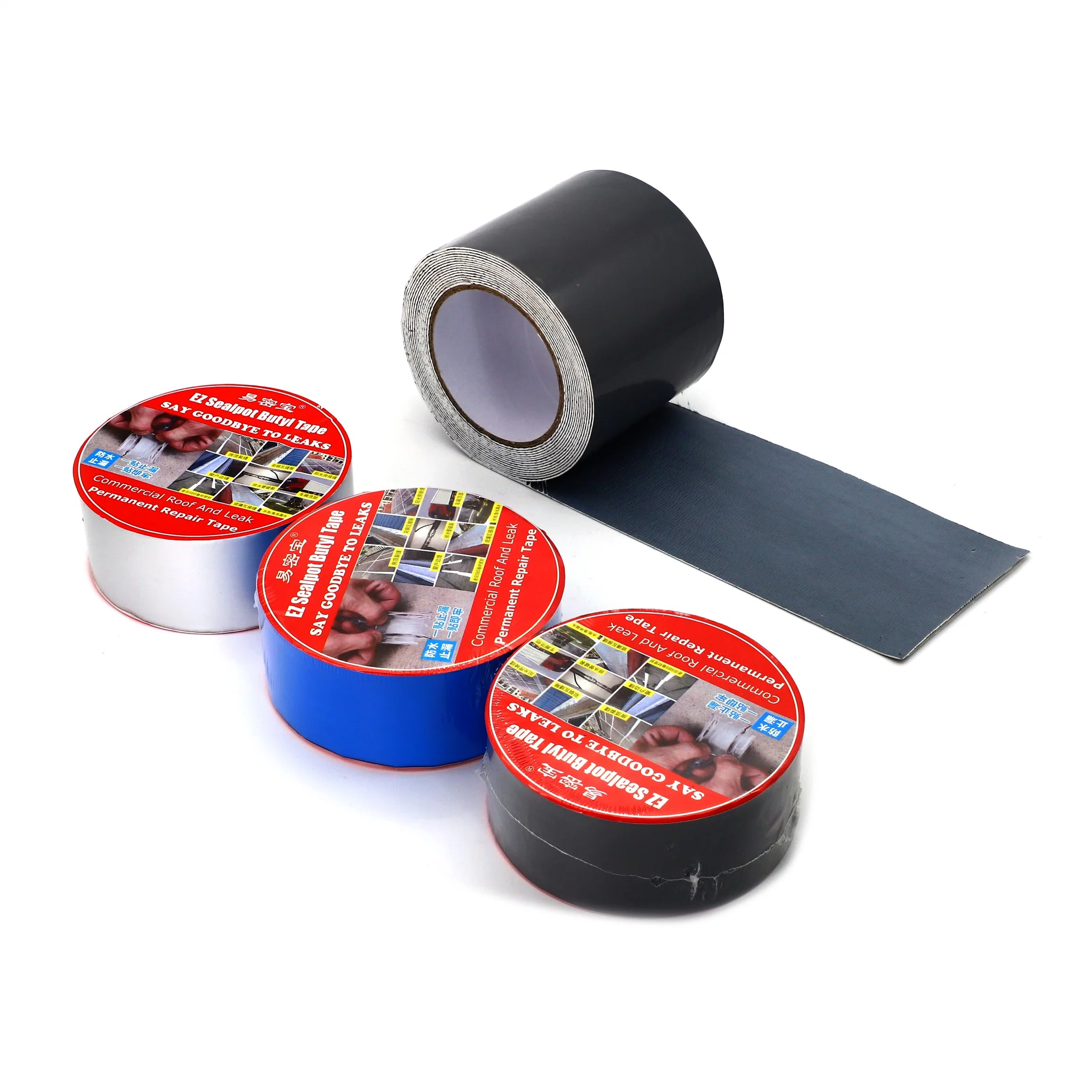 Strong Butyl Waterproof Tape to Seal Pipe Cracks Leak Proof Mold Resistant High Temperature Ding Base Tape