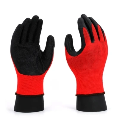 Safety Cotton Nylon Labor Protect Nitrile Gloves From Factory