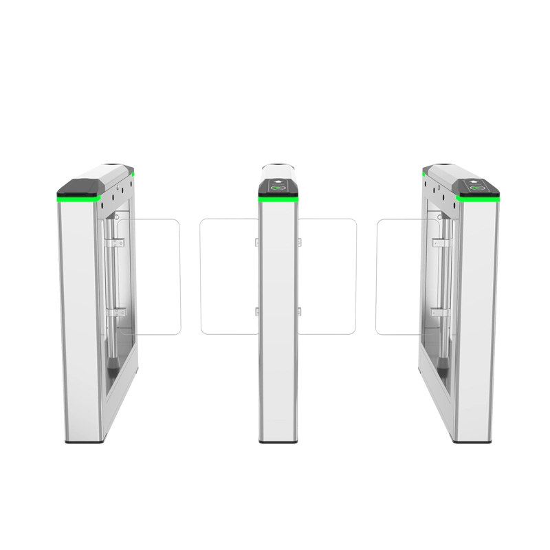 Automatic Steel Electronic Turnstile Secure Facial Recognition Waterproof Swing Barrier Gate