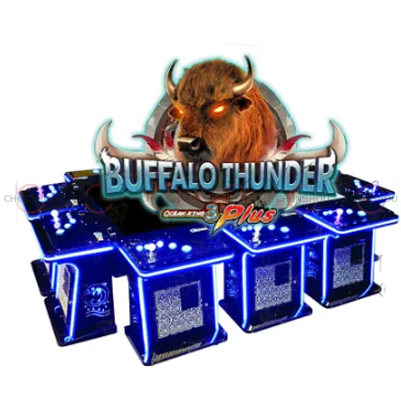 Hot Sale 55 Inch 8 Players Ocean King 3 Plus Buffalo Thunder Fish Game Table Gambling Machines for Sale